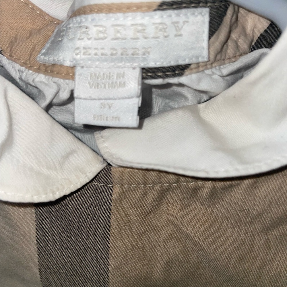 Toddler Girl Burberry Dress & Burberry Oxford